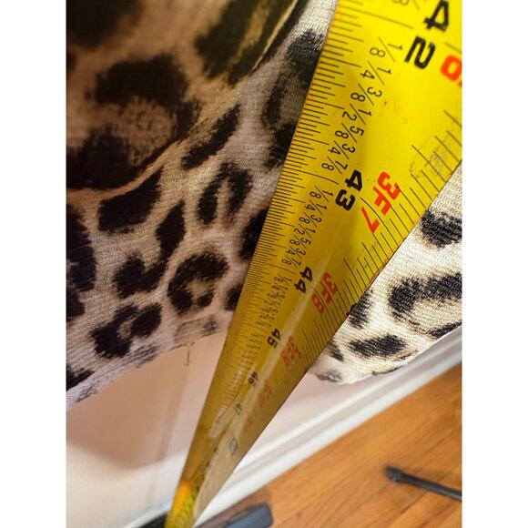 Zara leopard print tiered midi dress size M - Picture 5 of 9